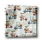 Easter Kitchen Towel – Waffle Weave Towel With Easter Bunny Design & Golf Cart