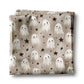 Ghost Smiles Halloween Fall Collage Kitchen Towel Waffle