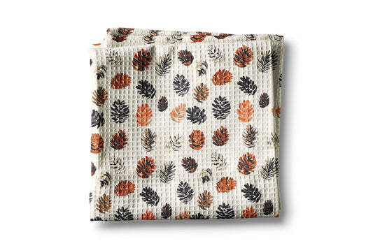 Pinecone Winter Tree Cabin Kitchen Towel Holiday Baking