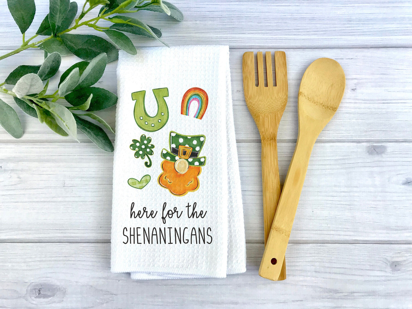 St. Patrick's Day Towel | Kitchen Holiday Towel | Irish Holiday Dish Towel | Shamrock Decor | St. Patrick's Day Decor | Seasonal Decor