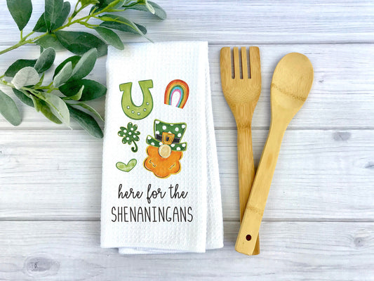 St. Patrick's Day Towel | Kitchen Holiday Towel | Irish Holiday Dish Towel | Shamrock Decor | St. Patrick's Day Decor | Seasonal Decor