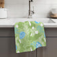 Easter Bunny Kitchen Towel – Waffle Weave, Lint-Free, Super Absorbent, Spring Easter Decor Floral