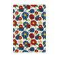 4th July Patriotic Floral Flower Flag Kitchen Towel Waffle