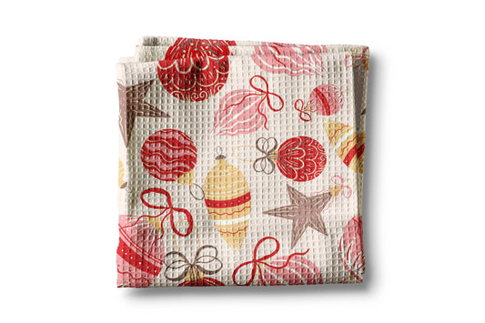 Pink Christmas Towel Holiday Home Decor Friday Preppy