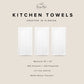 ORIGINAL Eucalyptus Monogram Dish Towel, Housewarming Gift for New Homeowner, Custom Kitchen Towel Set, Perfect Wedding Present