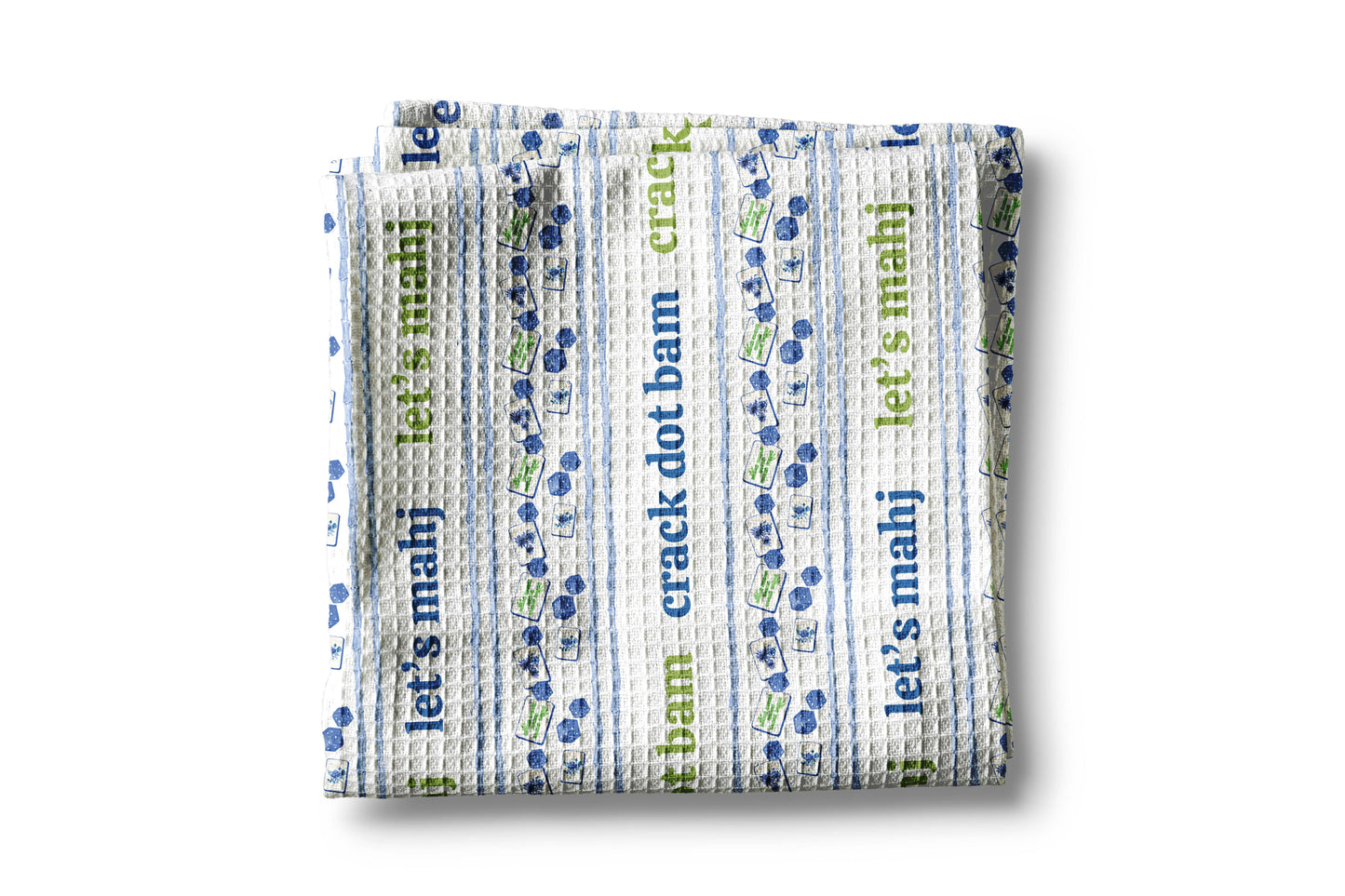 Mahjong Kitchen Towel Mahj Tile Game Decor Hostess Gift Prep