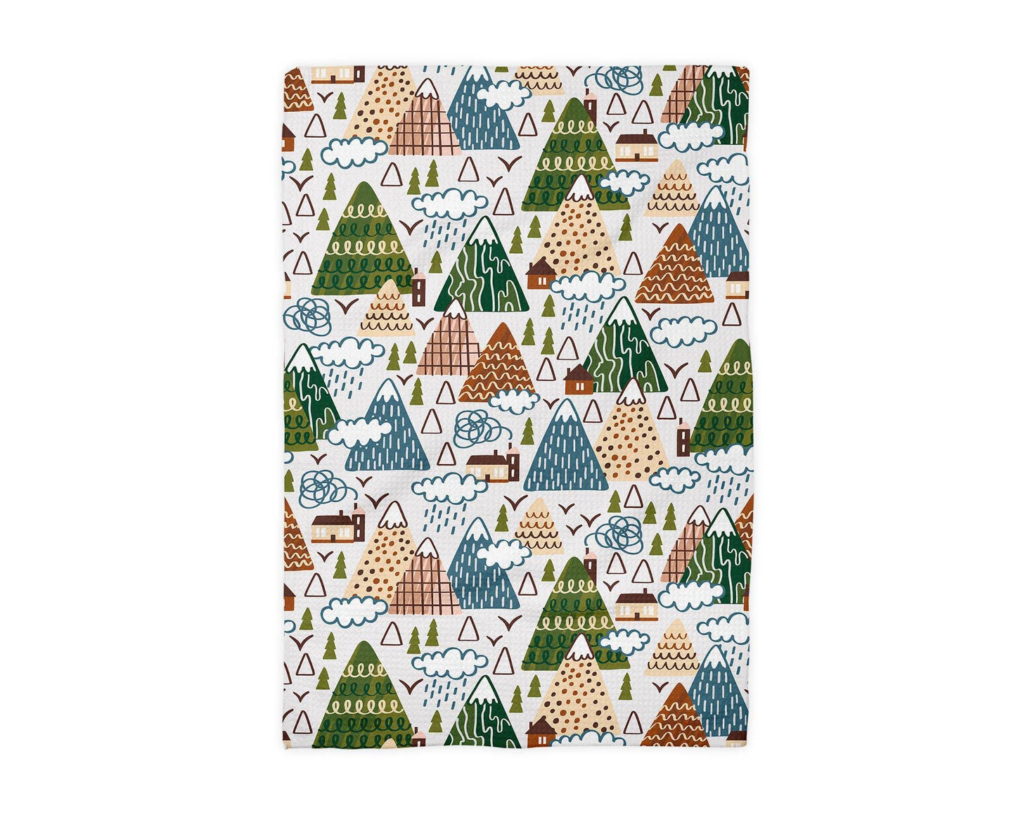 Mountain Kitchen Towel Camping Lake Bear Wilderness Rustic