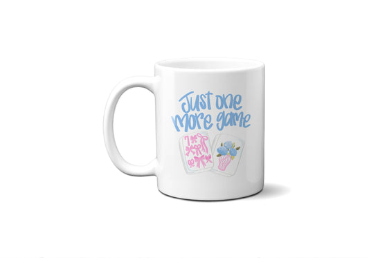 Mahjong One More Game Coffee Cup Tile Decor Hostess Gift