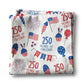 USA 250 4th July Patriotic Kitchen Towel Waffle America