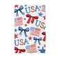 American Flag Kitchen Towel: 4th of July Waffle Weave