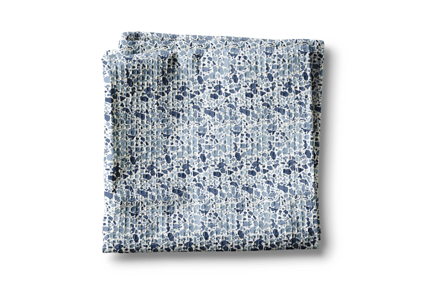 Blue Camo Kitchen Towel Hunting Cabin Mountain Lake River