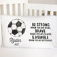 Boys Soccer Affirmation Standard Pillowcase | Personalized Pillow Cover | Boy Room Decor | Nursery Decor