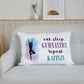 Custom Name Gymnastics Standard Pillowcase | Girl Room Decor | Sporty Girls Bedroom | Gift for Gymnast