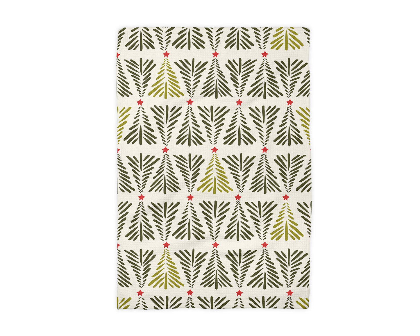 Christmas Kitchen Towel - Waffle Weave Holiday Baking Tea Towel for Kitchen