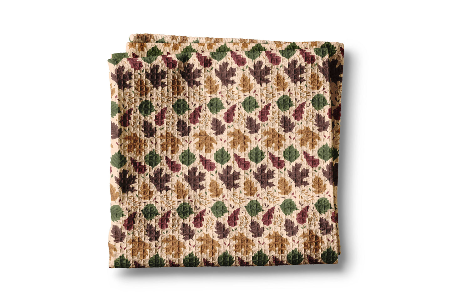 Fall Autumn Leaves Foliage Picking Farm Kitchen Towel Waffle