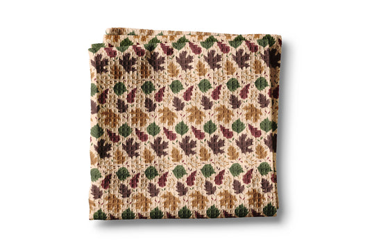 Fall Autumn Leaves Foliage Picking Farm Kitchen Towel Waffle