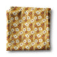 Boho Fall Floral Waffle Weave Kitchen Towel Autumn Daisy