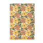 Boho Fall Floral Waffle Weave Kitchen Towel Autumn Daisy