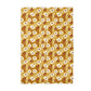 Boho Fall Floral Waffle Weave Kitchen Towel Autumn Daisy