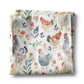 Chicken Rooster Floral Spring Summer Farmhouse Kitchen Towel