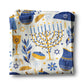 Hanukkah Kitchen Towel Waffle Holiday Menorah Peace Temple