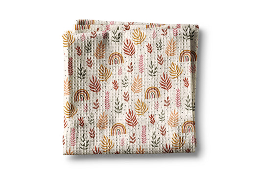Aztec Western Horse Boots Cowboy Hat Kitchen Towel Waffle