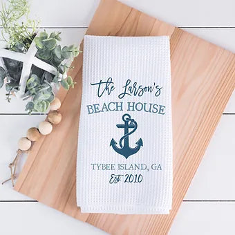 Personalized Beach House Towel
