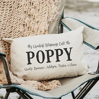 Greatest Blessings Poppy Rectangle Pillow