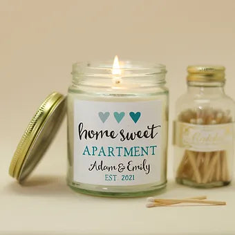 Personalized Home Sweet Apartment Candle