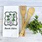 Floral Bible Verse Dish Towel | Personalized Kitchen Towel | Housewarming Gift | Custom Gift | Bible Verse Gift | Best Friend Gift