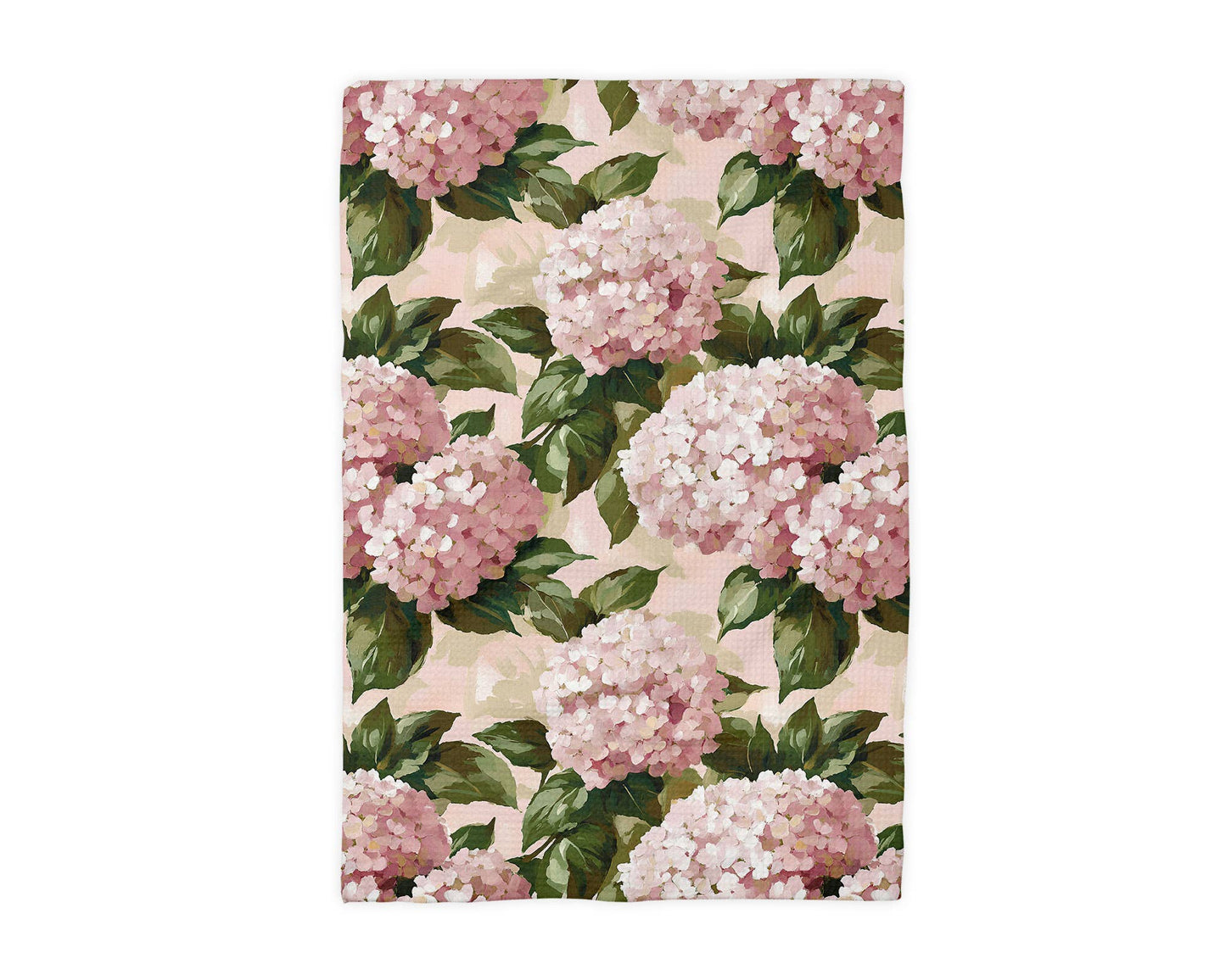 Hydrangea Flower Chinoiserie Kitchen Towel Spring Wedding