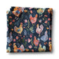 Chicken Rooster Floral Rustic Farmhouse Coop Kitchen Towel