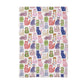 Cat Floral Collage Kitchen Tea Towel Kitten Pet Store Cute