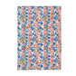 Floral 4th July Patriotic Red White Blue Kitchen Towel