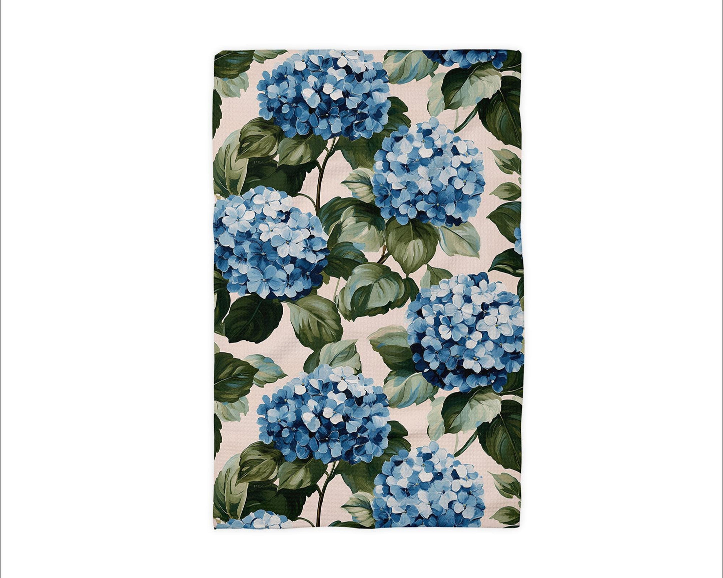 Hydrangea Pastel Easter Kitchen Towel Waffle Weave Floral Citrus Summer Southern Preppy Hostess