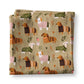 Dog Scarf Fall Winter Pet Puppy Preppy Kitchen Towel Waffle