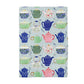 Kitchen Waffle Towel – Blue White Chinoiserie Pattern, Lint Free Drying Cloth