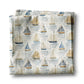Nautical Sailboat Anchor Beach Ocean Kitchen Towel Waffle
