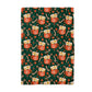 Christmas Cup Cocoa Marshmallow Cookie Kitchen Towel Waffle