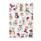 Dog Christmas Pet Puppy Holiday Preppy Kitchen Towel Waffle