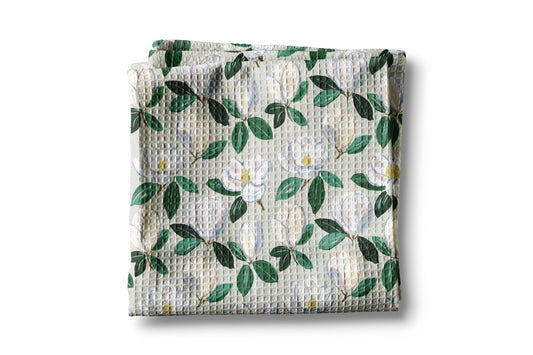 Magnolia Floral Kitchen Towel Flower Bloom Spring Summer