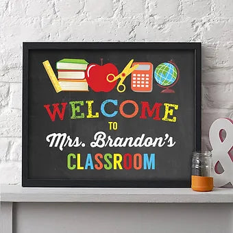 Teacher Welcome Classroom Personalized Print