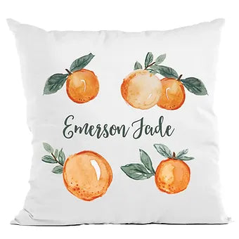 Personalized Clementine Pillow