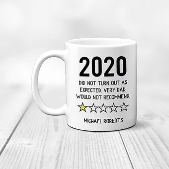 Personalized 2020 One Star Review Mug