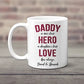 A Son's First Hero A Daughters First Love Personalized Dad Mug