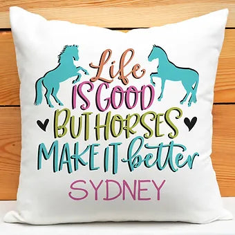 Personalized Horses Make It Better Pillow