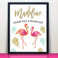Personalized Motivational Flamingo Print