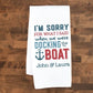 Personalized Docking the Boat Towel