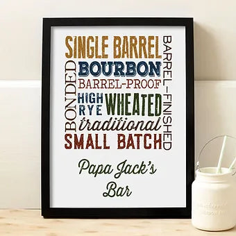 Personalized Bourbon Types Print