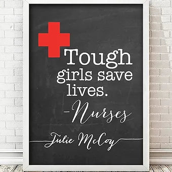 Tough Girls Personalized Nurse Appreciation Print